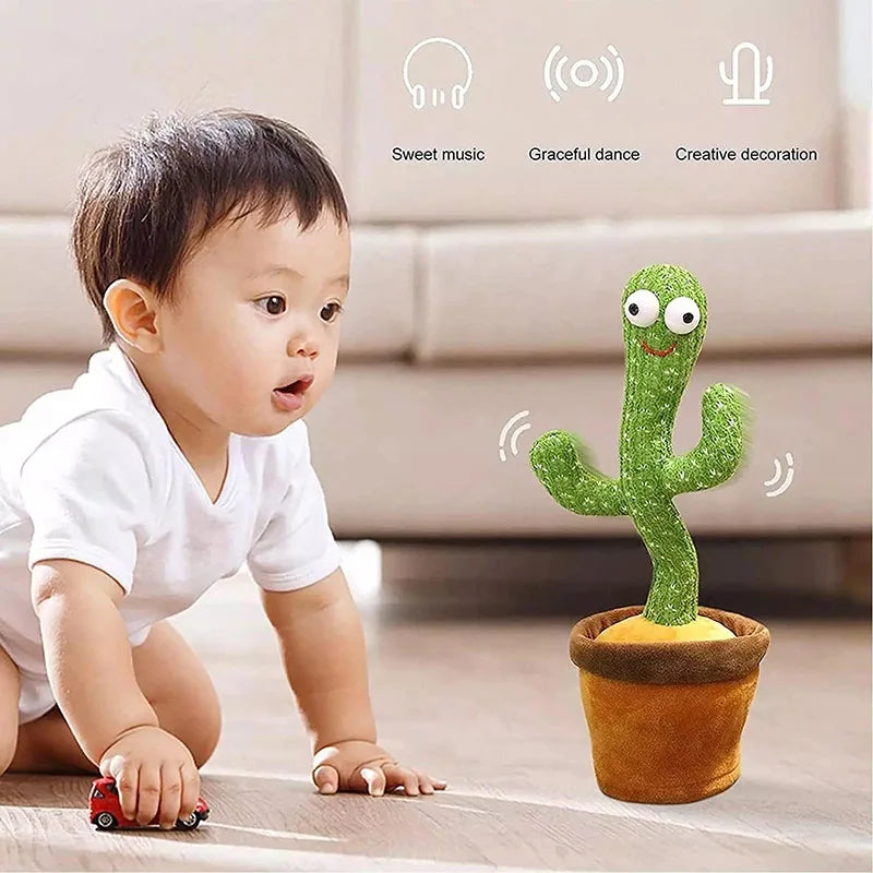🌵 Hot Selling Dancing Cactus Toy – Talking, Singing & Voice Repeating Plush with Music